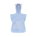 Bocioland hooded baby poncho blue BL183
