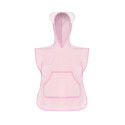 Bocioland hooded baby poncho pink BL181