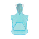 Bocioland hooded baby poncho aqua BL180
