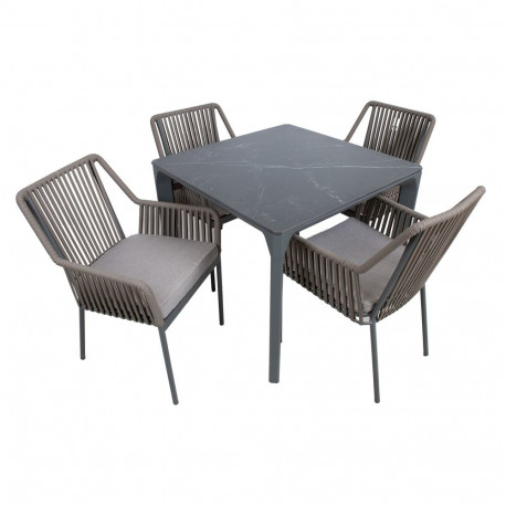 Garden furniture set CARVES table and 4 chairs