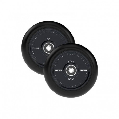 Ratas tõukerattale FUZION Thiccboys Wheels 30 x 110mm Black (paar)