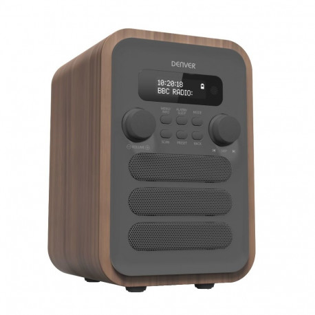 Denver DAB-48GREY Personal Digital Grey, Wood