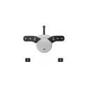 Maclean MC-877 TV mount 139.7 cm (55") Black, White