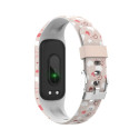 Denver BFK-312P children's fitness wristband for activity monitoring pink and white