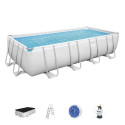 Bestway Power Steel 16' x 8' x 48"/4.88m x 2.44m x 1.22m Rectangular Pool Set