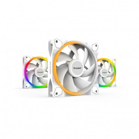 be quiet! Light Wings ARGB PWM ventilaator, kolmikpakend – 120mm, valge