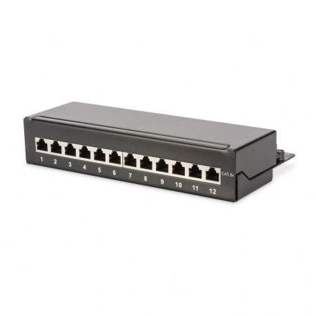 Digitus lauapealne CAT 6A, EA klassi lapp-paneel, varjestatud, must