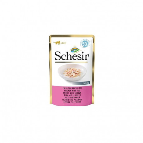 SCHESIR in jelly Chicken with ham - wet cat food - 50 g