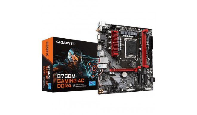 GIGABYTE B760M GAMING AC DDR4 Motherboard - Supports Intel Core 14th CPUs, 6+2+1 Phases Digital VRM,