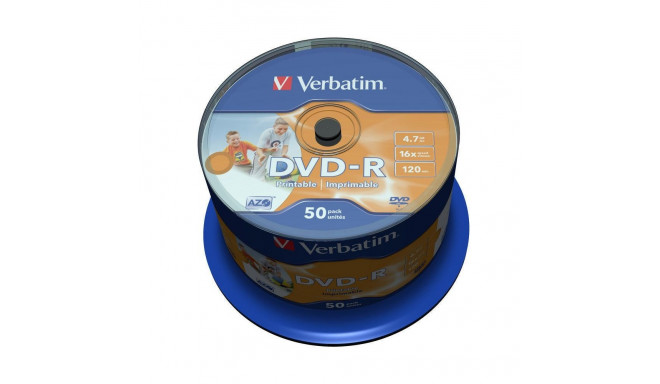 Verbatim 43533 tühi DVD 4,7 GB DVD-R 50 tk.