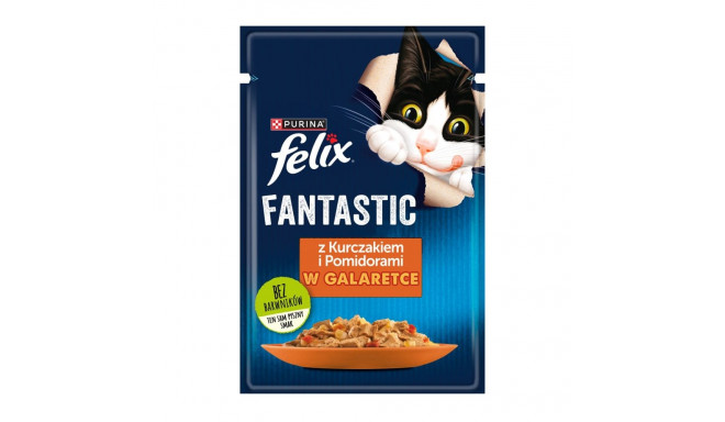 Felix Fanstastic kana, tomat märg kassitoit 85 g