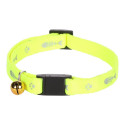 Flamingo yellow collar with bell for cats 20-35cm