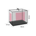 Flamingo must metallpuur Keo koerale L 57x93x62cm