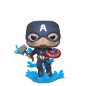 FUNKO POP! Vinyl: Фигурка Avengers: Endgame - Captain America w/Broken shield and Mjölnir