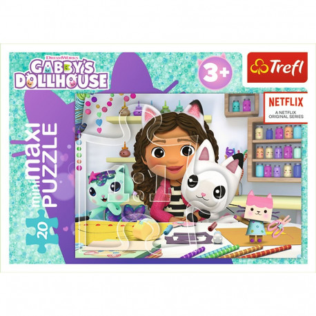 TREFL GABBY´S DOLLHOUSE mini maxi puzzle 20 pcs