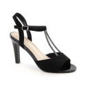 Sergio Leone W SK438 suede sandals, black (40)