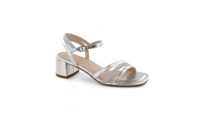 Sergio Leone W SK434A silver patent high-heeled sandals (37)