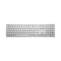 HP 970 Programmable Wireless Keyboard - Backlit - White/Silver - US ENG