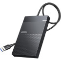 Hard Drive Enclosure 2.5" HDD/SSD SATA 3.0 5Gbps with USB-A Cable 0.5m, Black