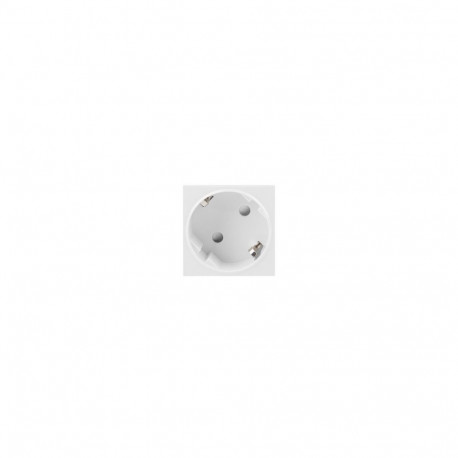 AC WALL SOCKET 230V 45X45 SINGLE SCHUKO TOOL-LESS WHITE LANBERG