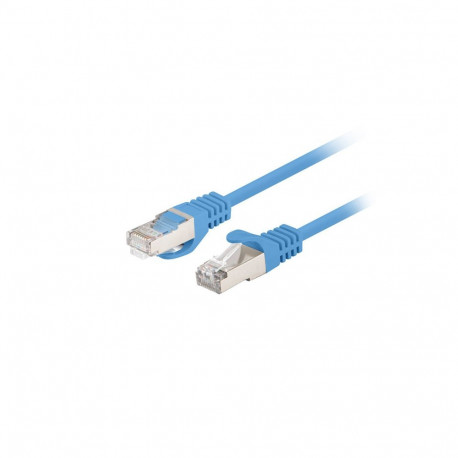 PATCHCORD CAT.6 FTP 0.5M BLUE FLUKE PASSED LANBERG 10-PACK