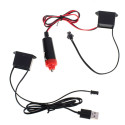 LED ümbritsev valgustus auto / auto USB / 12V lint 3m valge