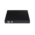 CP WR1 Slim External USB 2.0 CD / DVD Rom Drive Writer / Reader with USB Cable Power Black