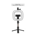 CP X1 LED 16cm Rechargeable Selfie Lamp with BT Remote & Handle + Floor Stand 20-90cm + Phone Holder