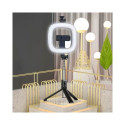 CP X1 LED 16cm Rechargeable Selfie Lamp with BT Remote & Handle + Floor Stand 20-90cm + Phone Holder