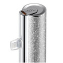Power Bank VEGER PlugOn - 5000mAh with build connector for Lightning 8-pin  black (W0573P) silver