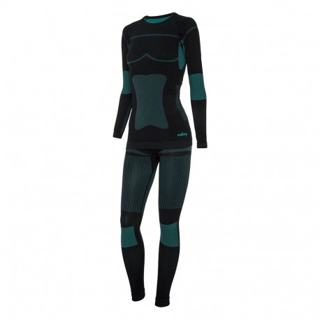 Viking naiste termoaluspesu komplekt Ilsa 500-15-1977-70 M, must-roheline
