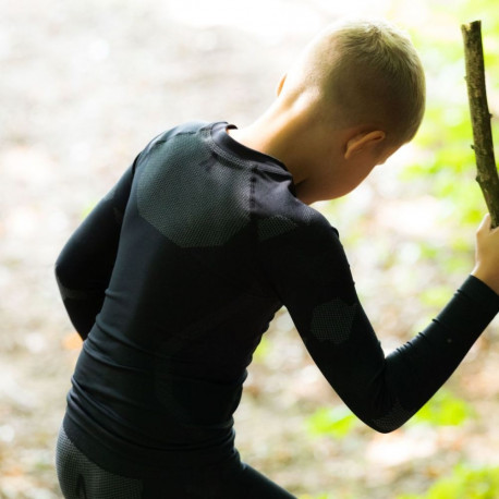 Bielizna termoaktywna dla chłopców Alpinus Active Idre Set czarna SI1023 - SI1025  136-152