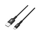 Cable USB -USB C silicon, 1,5m black