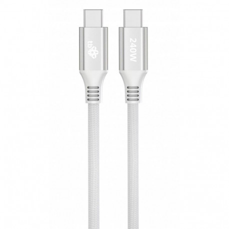 Cable USB C - USB C 1m 240W white