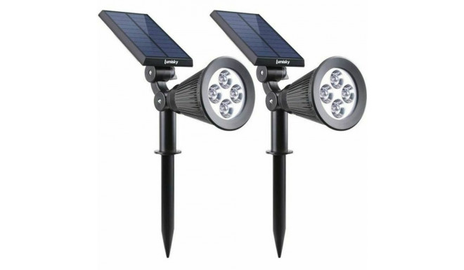 Solar-powered spotlight Lumisky 3760119732779 Adjustable 2-in-1 (2 Units)