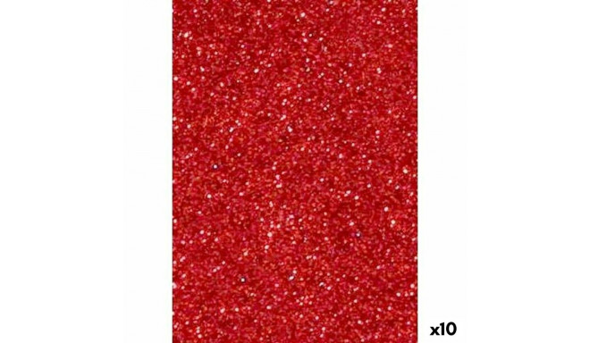 Eva Rubber Fama Red 50 x 70 cm Glitter (10 Units)