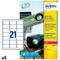 Этикетки для принтера Avery Белый 20 Листья 63,5 x 38,1 mm (5 штук)