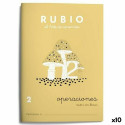 Maths exercise book Rubio Nº2 A5 Spanish 20 Sheets (10 Units)