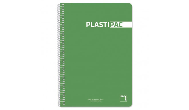 Notebook Pacsa Plastipac Light Green Din A4 5 Pieces 80 Sheets