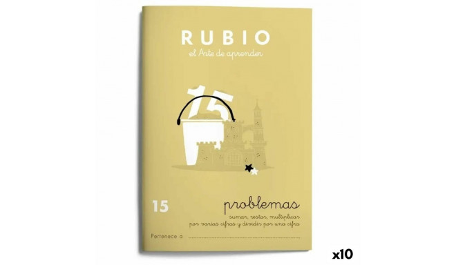 Matemaatika töövihik Rubio Nº15 A5 hispaania 20 Lehed (10 Ühikut)