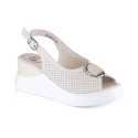 Filippo leather wedge sandals W DS4406 beige (41)