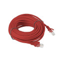 PATCHCORD CAT.6 UTP 10M RED FLUKE PASSED LANBERG