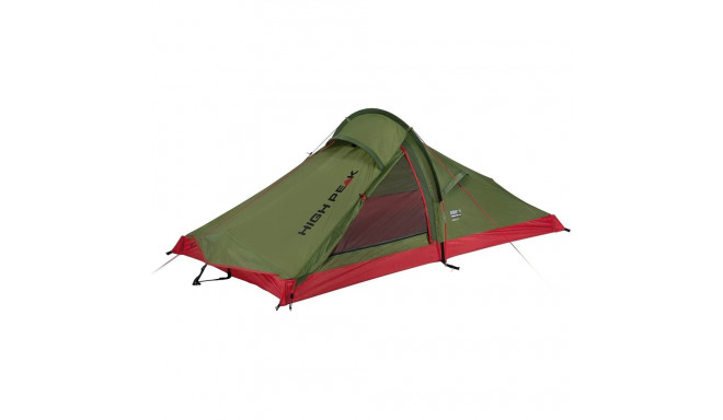High Peak single arch tent Siskin 2.0 LW (olive green/red  lightweight tent  model 2022)
