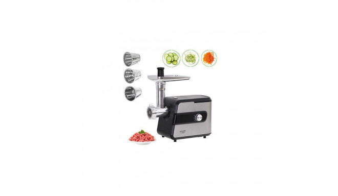 Adler AD 4813 hakklihamasin 2000 W must, hõbedane