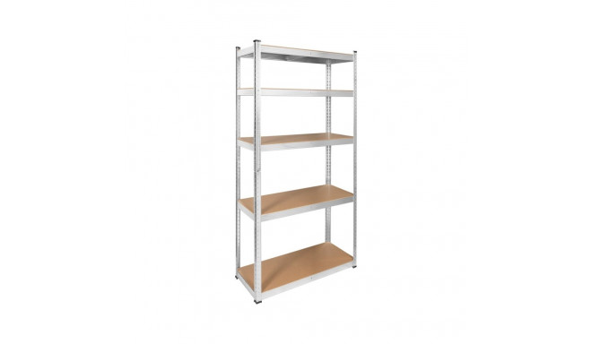 Rebel RB-1250 Metal Storage Rack Cabinet Shelves 175kg x5 180x90x40cm Galvanized Folding MDF