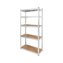 Rebel RB-1250 Metal Storage Rack Cabinet Shelves 175kg x5 180x90x40cm Galvanized Folding MDF