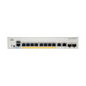 Cisco Catalyst 1000-8FP-2G-L Network Switch, 8 Gigabit Ethernet (GbE) PoE+ Ports, 120W PoE Budget, t