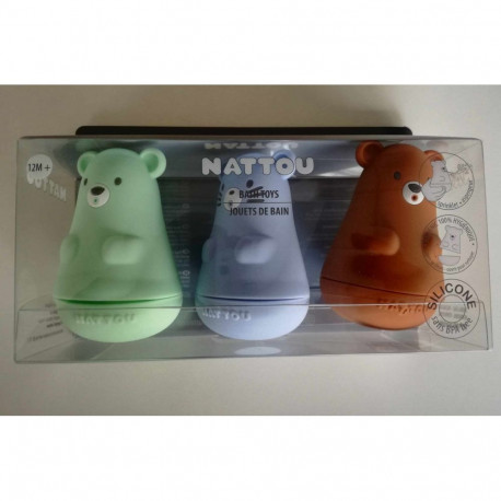 NATTOU Vannimänguasjade komplekt sinise mix