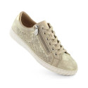 Comfortable leather shoes Rieker W RKR694, beige (36)