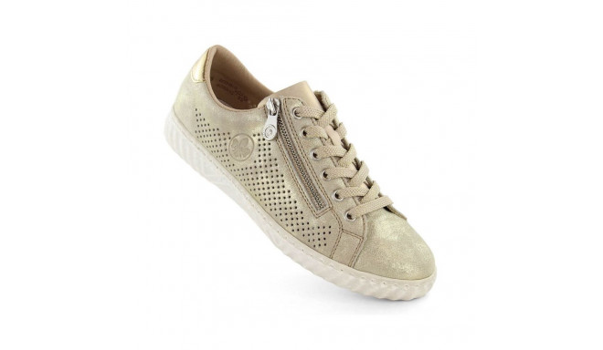 Comfortable leather shoes Rieker W RKR694, beige (36)